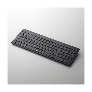 エレコム Bluetooth薄型コンパクトキーボード ブラック TK-FBP101BK-イメージ1