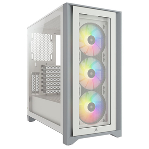 コルセア ミドルタワー型PCケース iCUE 4000X RGB Tempered Glassシリーズ ホワイト CC-9011205-WW-イメージ1