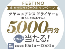ツヤニュアンス ドライヤー キャッシュバックキャンペーン《2025/12/31まで》