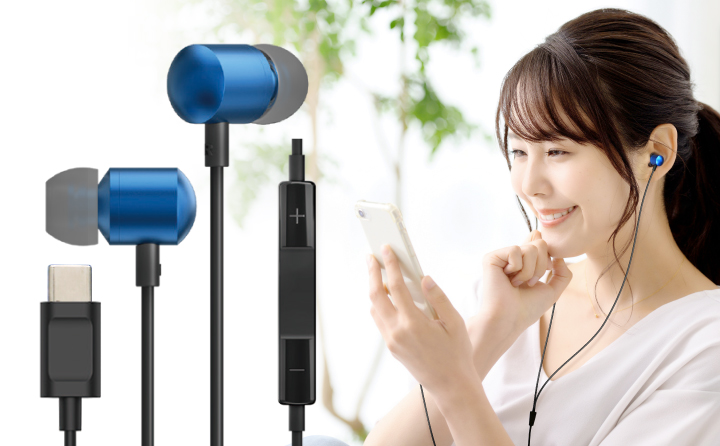 USB Type-C 有線イヤホン