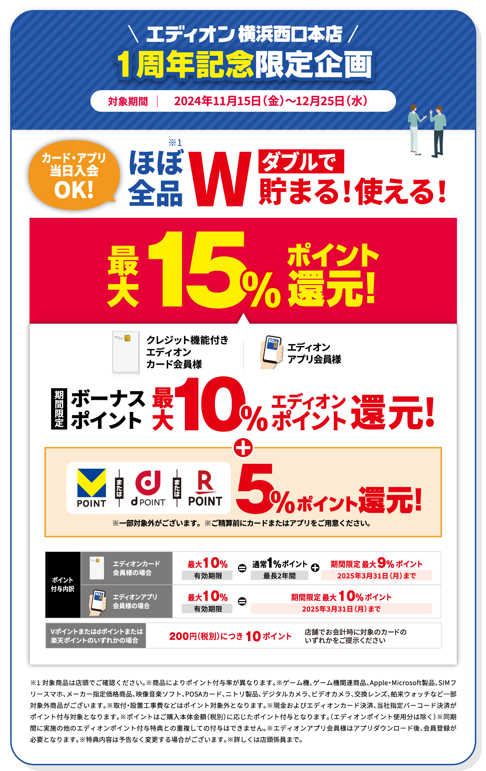 横浜西口店一周年記念限定企画
