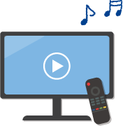 チューナーレステレビのイメージイラスト