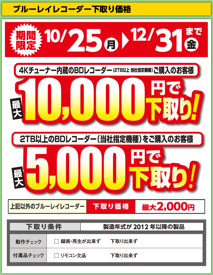 おトクに下取りで買替え おトクに下取りで買替え