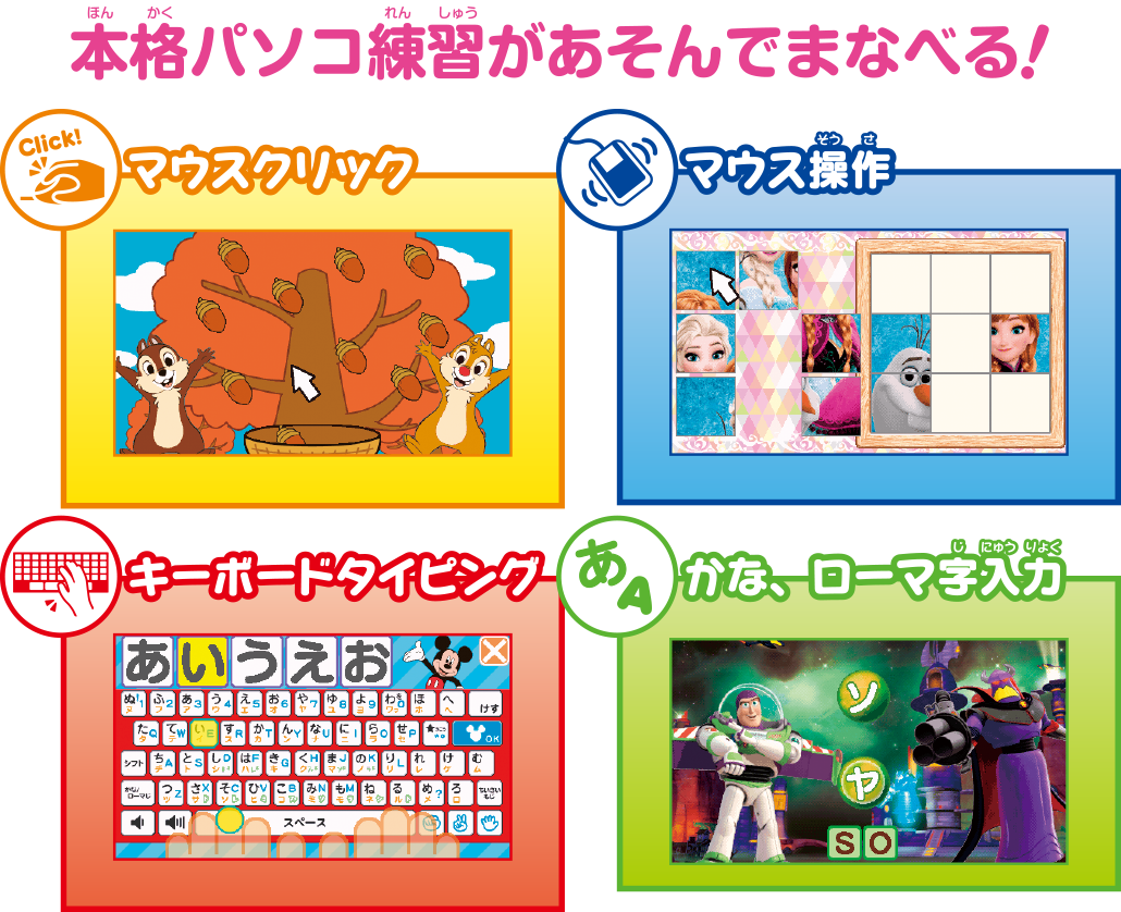 エディオンネットショップ バンダイ マイワンダフルデイズニ パソコン ディズニー ディズニー ピクサーキャラクターズ ワンダフルドリームパソコン