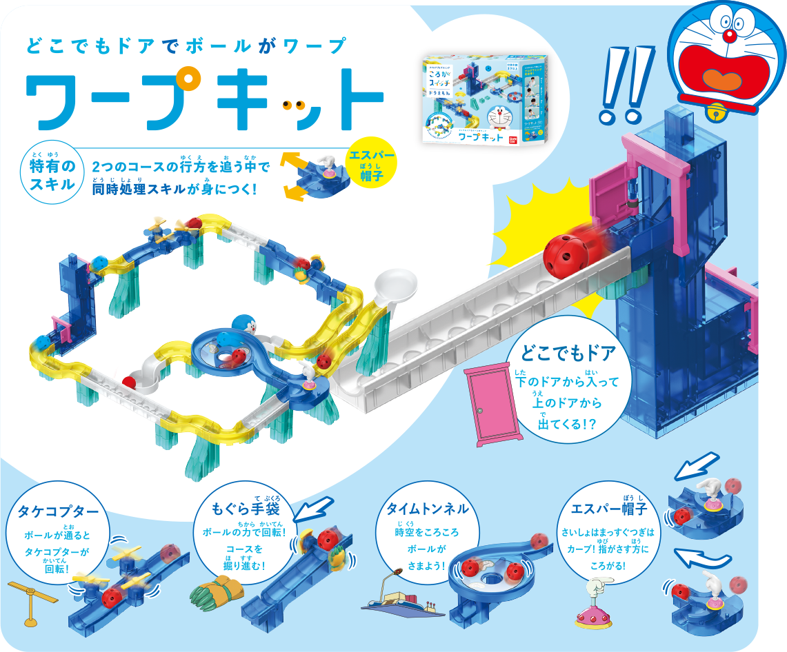 ドラえもん　ころがスイッチ　ワープキット　ボックスステージキット