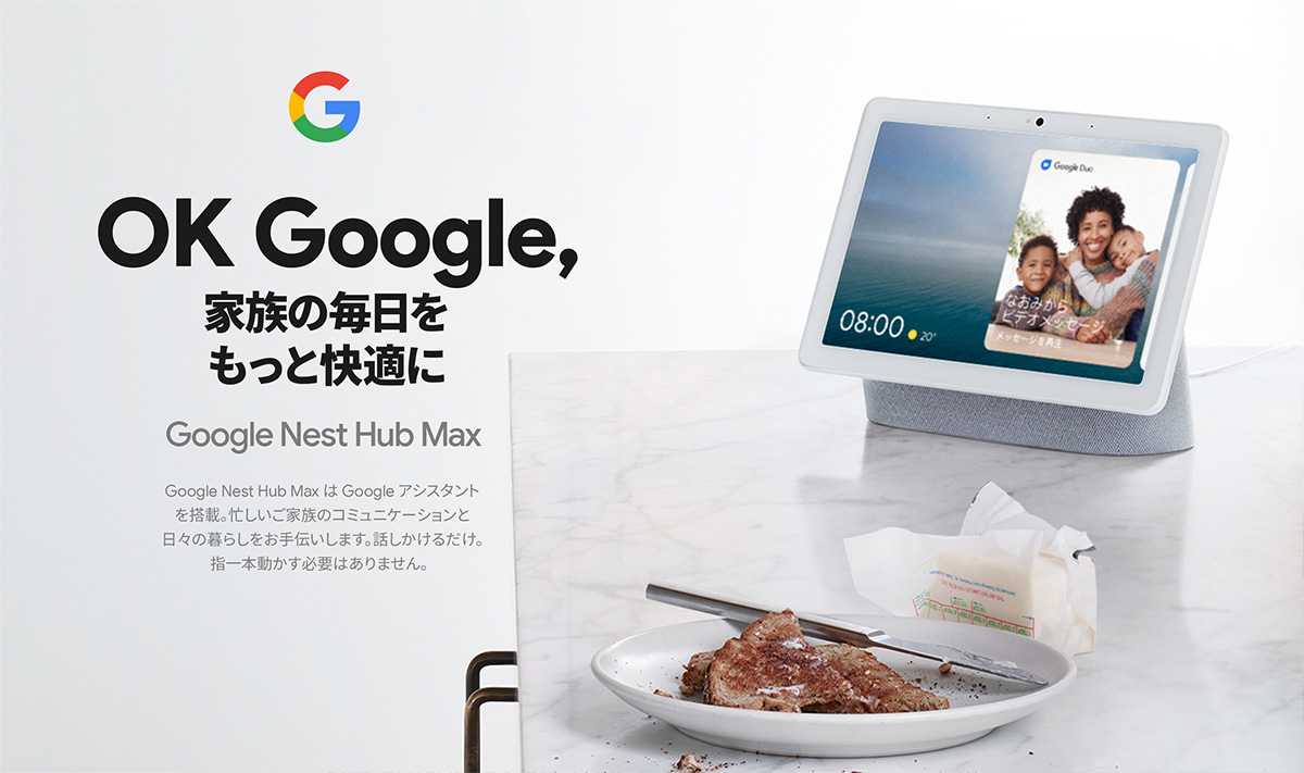 Googleネストハブマックス　チョーク