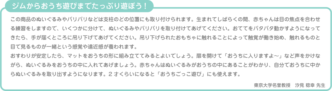 ジムからおうち遊びまでたっぷり遊ぼう!