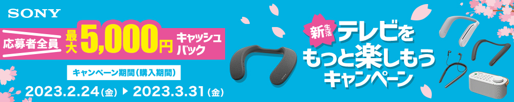 SONY 新生活 テレビをもっと楽しもう!!キャンペーン
