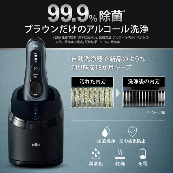 新品 ブラウン braun 電気シェーバー シルバー 8517S シリーズ8（2025 