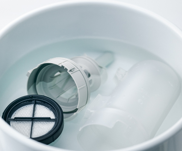 パーツが少なく、ダストボックス丸ごと水洗いOK※4画像