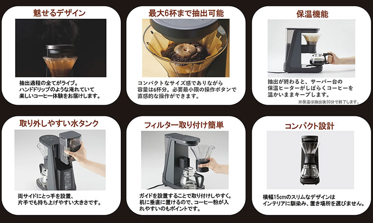 タイガー ADF-A060KO コーヒーメーカー オニキスブラック|エディオン