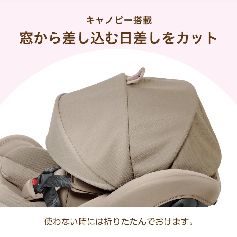 キャノピー搭載 窓から差し込む日差しをカット 使わない時には折りたたんでおけます。