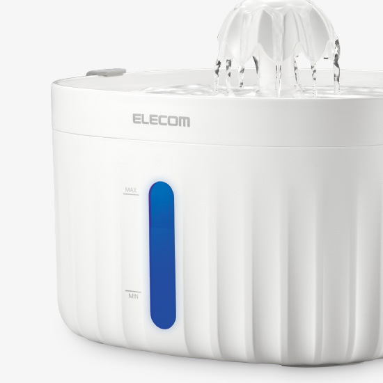 エレコム PET-WD01WH ペット用自動給水器 ホワイト|エディオン公式通販