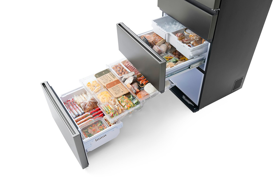 アイリスオーヤマ IRSN-FX43A-W 428L 5ドア冷蔵庫 シルキーホワイト