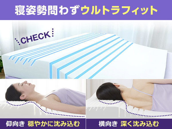 寝姿勢問わずウルトラフィット