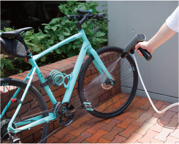 自転車に使用している