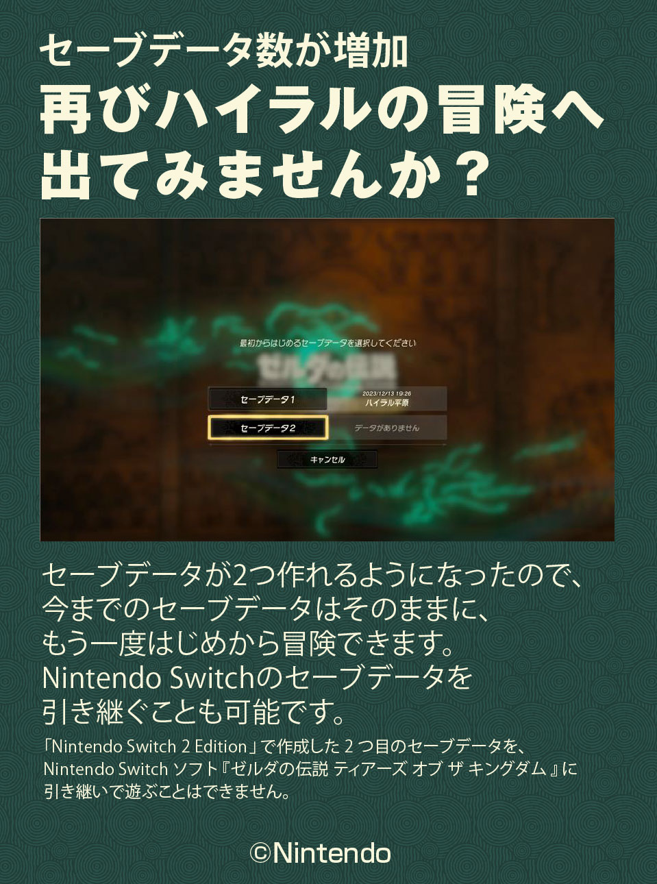 任天堂 NXSPAXN7B ゼルダの伝説 ティアーズ オブ ザ キングダム
