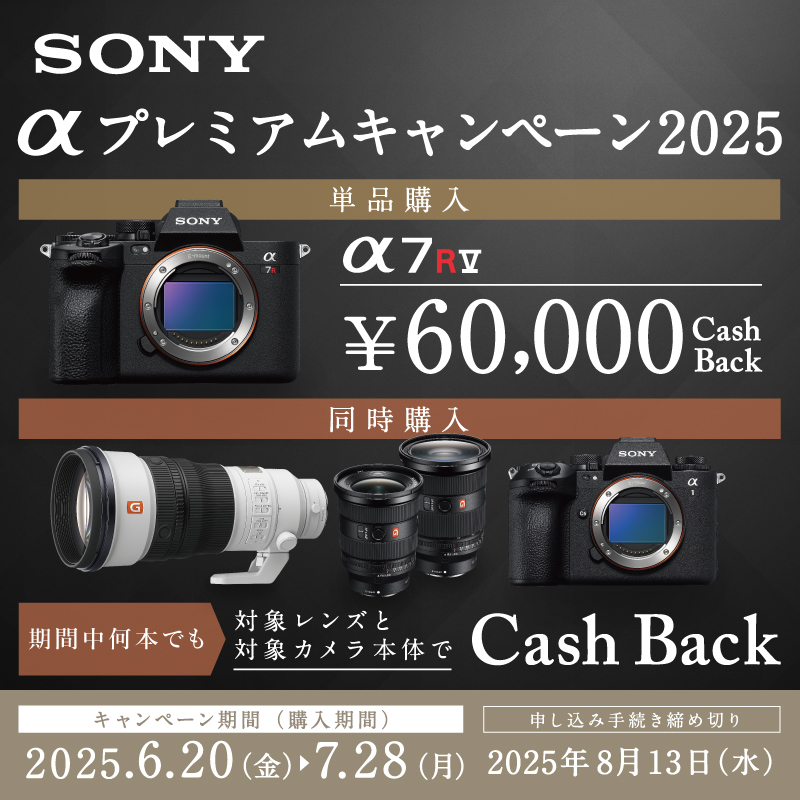SONY αプレミアムキャンペーン2025 2025年6月20日(金)～7月28日(月)