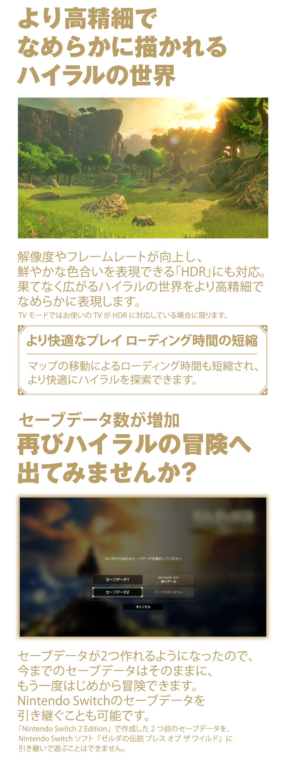 ゼルダの伝説 2作品セット ゼルダの伝説 ブレス オブ ザ ワイルド Nintendo Switch 2