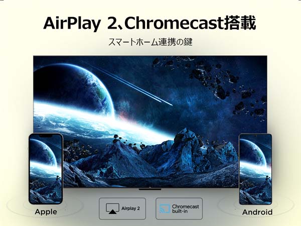 AirPlay 2、Chromecastのイメージ