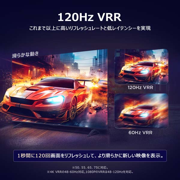 120Hz VRRのイメージ