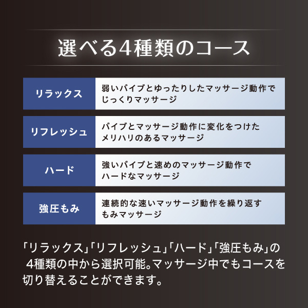 選べる4種類のコース
