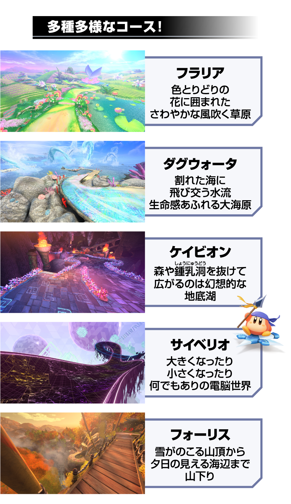 多種多様なコース！