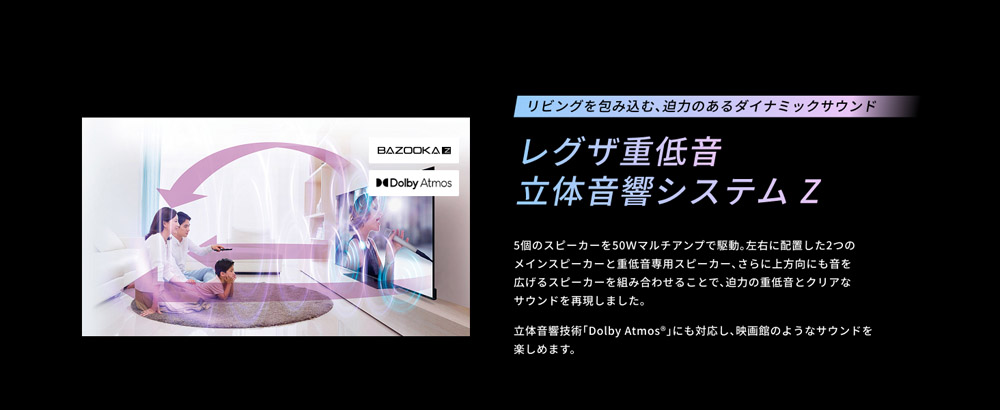 レグザ重低音 立体音響システムZ