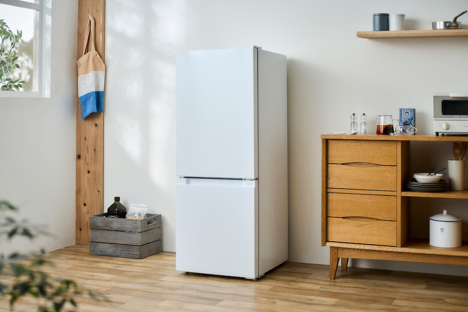 アイリスオーヤマ IRSD-13A-W 【右開き】133L 2ドア冷蔵庫 ホワイト