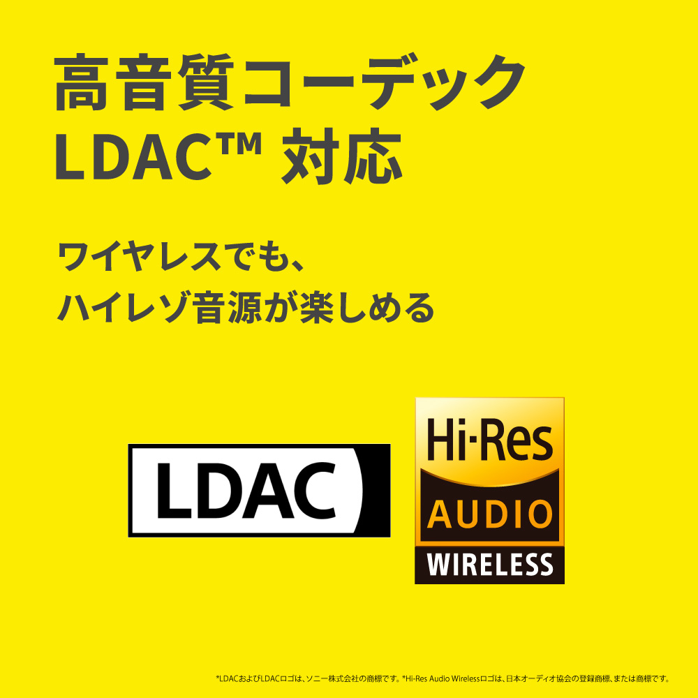 高音質コーデックLDAC対応