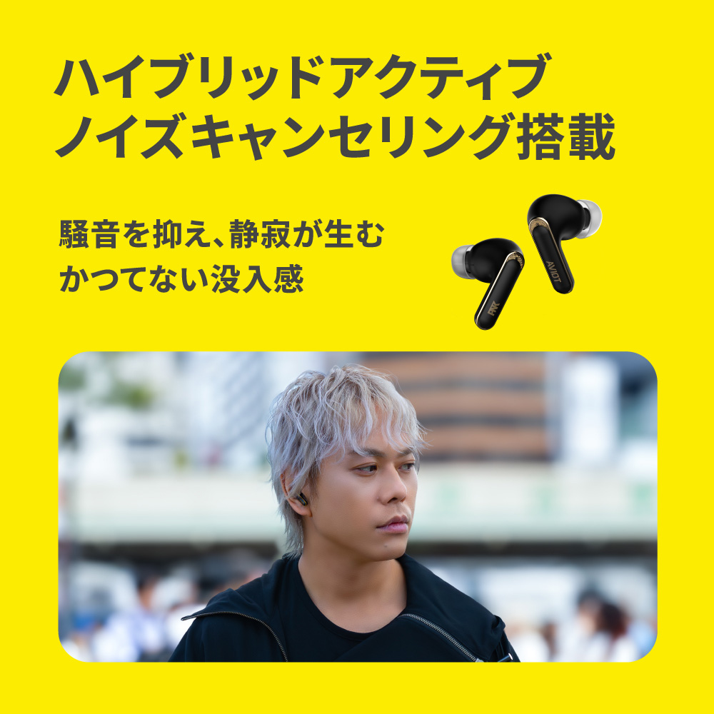 ハイブリッドアクティブノズキャンセリング搭載