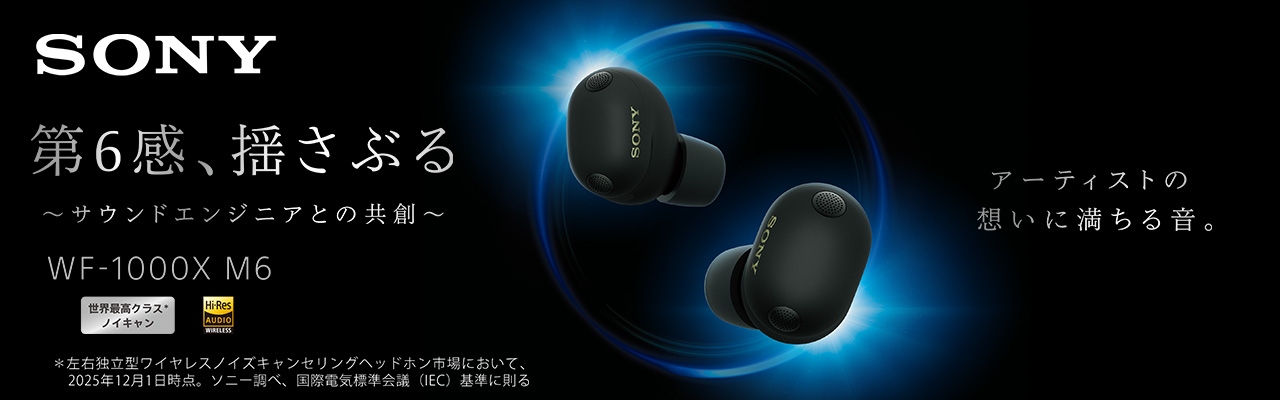 SONY 第6感、揺さぶる ～サウンドエンジニアとの共創～ WF-1000X M6
