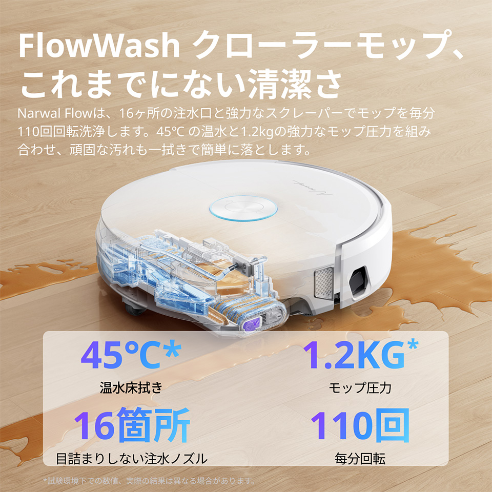 FlowWash クローラーモップ、これまでにない清潔さ