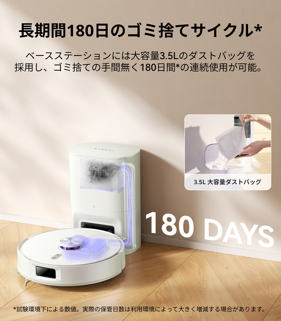NARWAL YJCC032 Narwal Freo S ロボット掃除機 ホワイト|エディオン