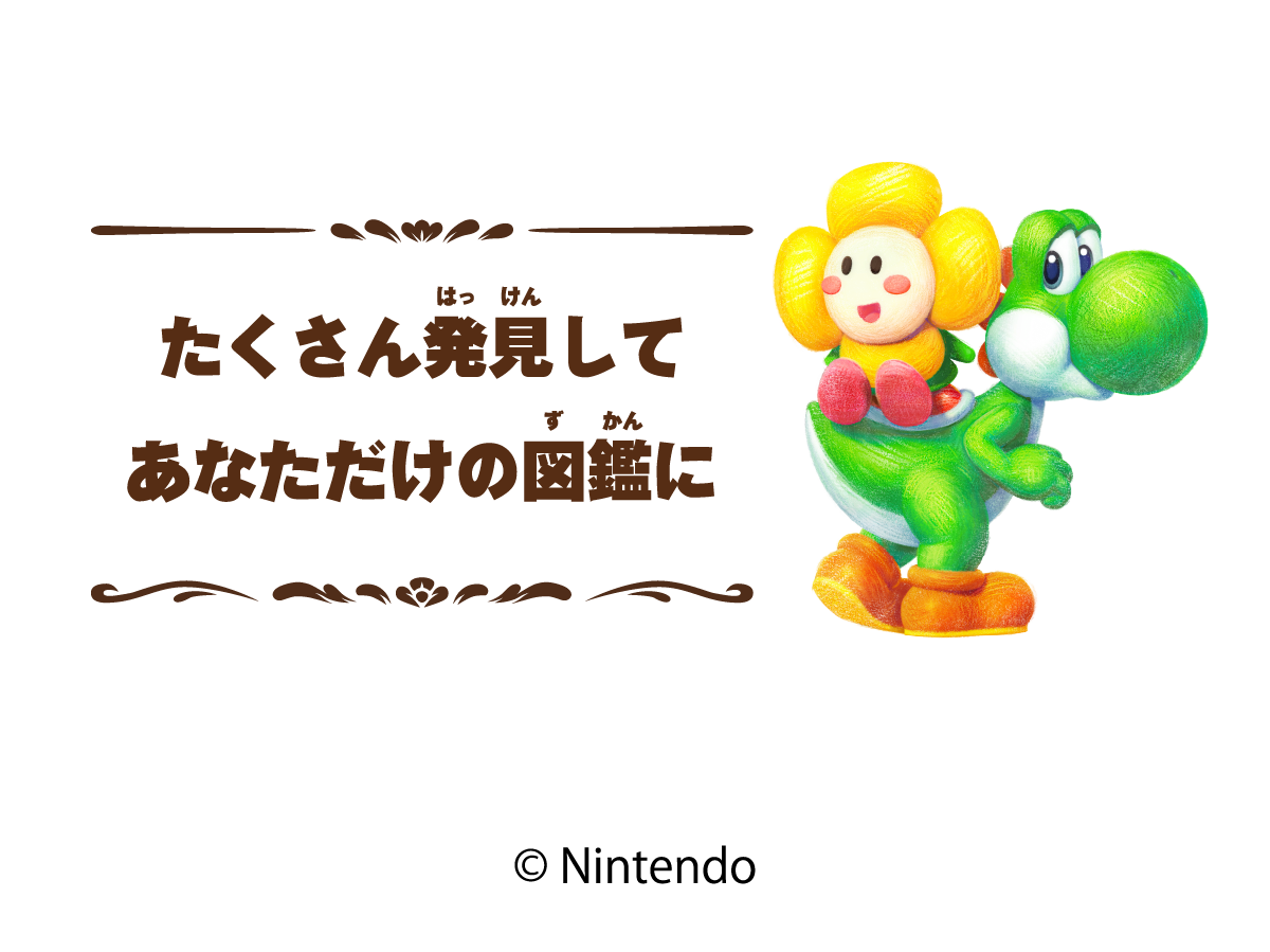 たくさん発見してあなただけの図鑑に ©Nintendo