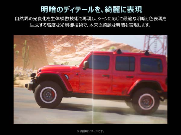 明暗のディテールを、綺麗に表現