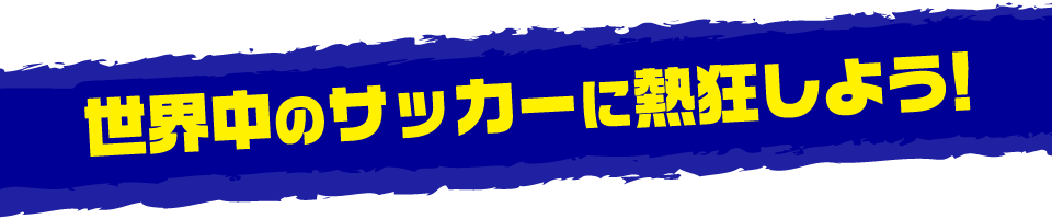 世界中のサッカーに熱狂しよう