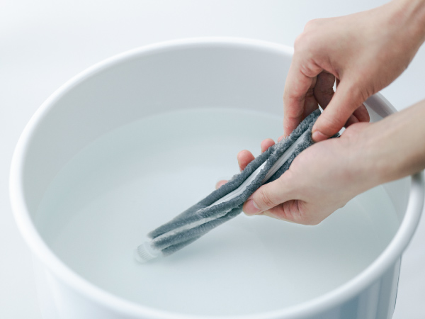 ブラシは水洗いOK