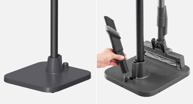 お手入れしやすく、アタッチメントも収納できる