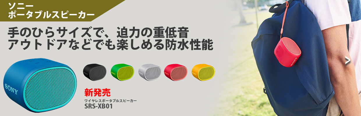 ソニー ポータブルスピーカー SRS-XB01