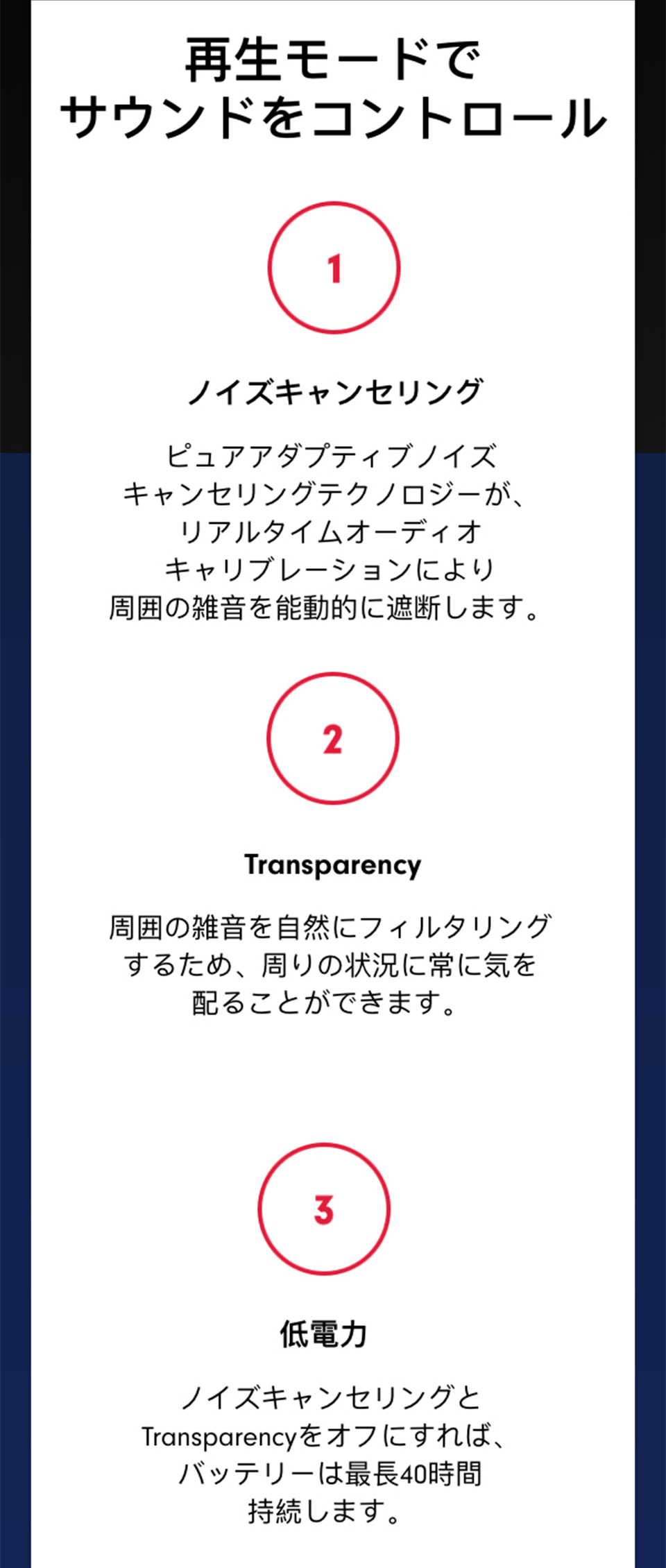 再生モードでサウンドをコントロール