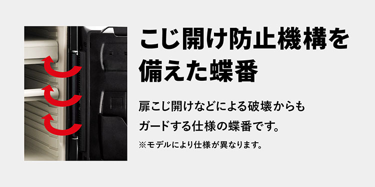 こじ開け防止機構を備えた蝶番