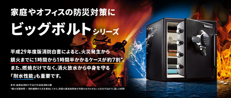 新作入荷!! Joshin webSENTRY 耐火 耐水金庫 テンキー チューブラーキー式 SENTRY Big Bolts Series ビッグボルトシリーズ JFW082GUL 返品種別A