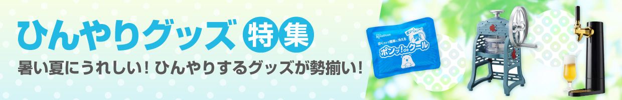 夏のひんやりアイテム特集