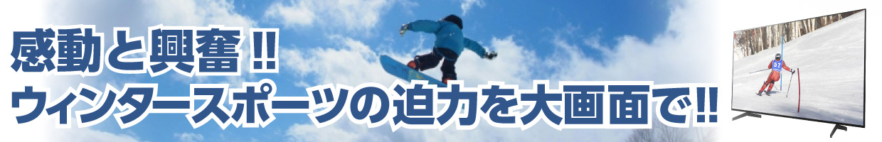 歳末テレビキャンペーン 大画面へ買い替えチャンス!!