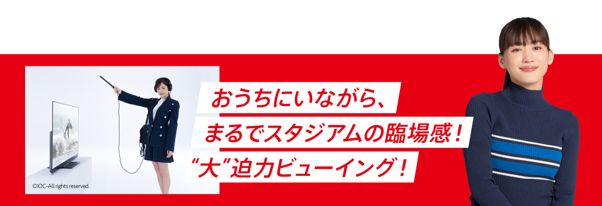 まるでスタジアムの臨場感!