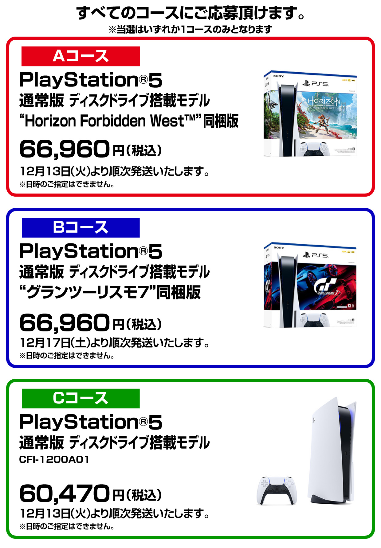 プレイステーション5 CFI-1200A01 ホライゾンのソフト付き-