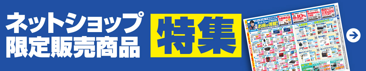 『ネットショップ限定販売商品』特集