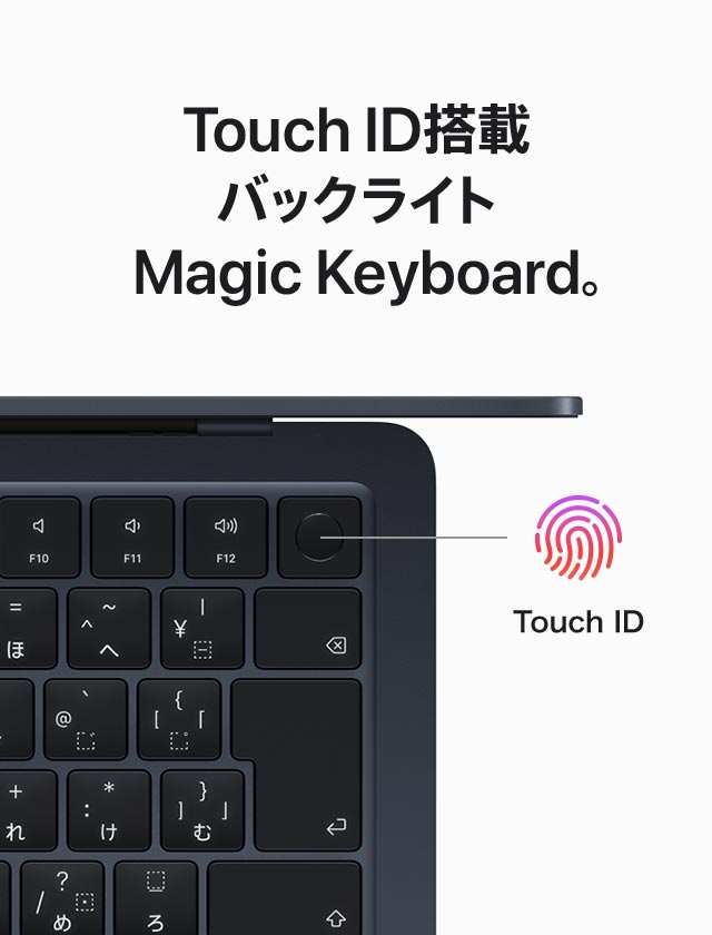 Touch ID搭載バックライトMagic Keyboard。