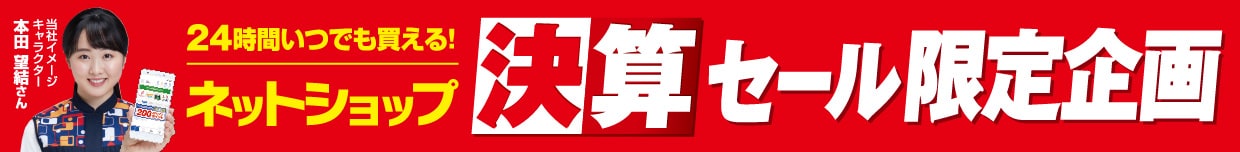 ネットショップ 決算セール限定企画